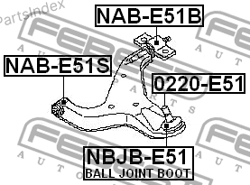 Control Arm Febest 0220E51 Tbilisi - photo 2