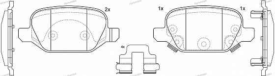 სამუხრუჭე დისკის ხუნდები  ( hundebi ) Sb nagamochi BP41003 თბილისი