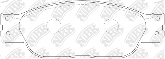 სამუხრუჭე დისკის ხუნდები  ( hundebi ) Nibk PN0142 თბილისი