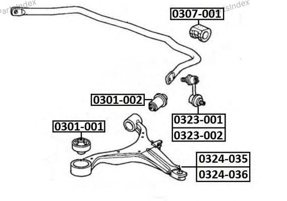 სტაბილიზატორის მილისა (სუხოის რეზინა, ვტულკა) suhois vtulka Asva 0307001 თბილისი - photo 3
