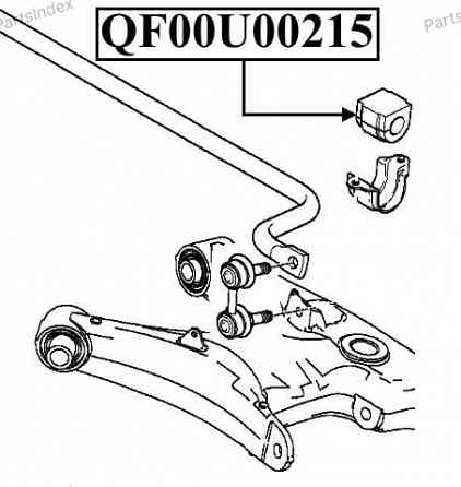 სტაბილიზატორის მილისა (სუხოის რეზინა, ვტულკა) suhois vtulka Quattro Freni QF00U00215 თბილისი