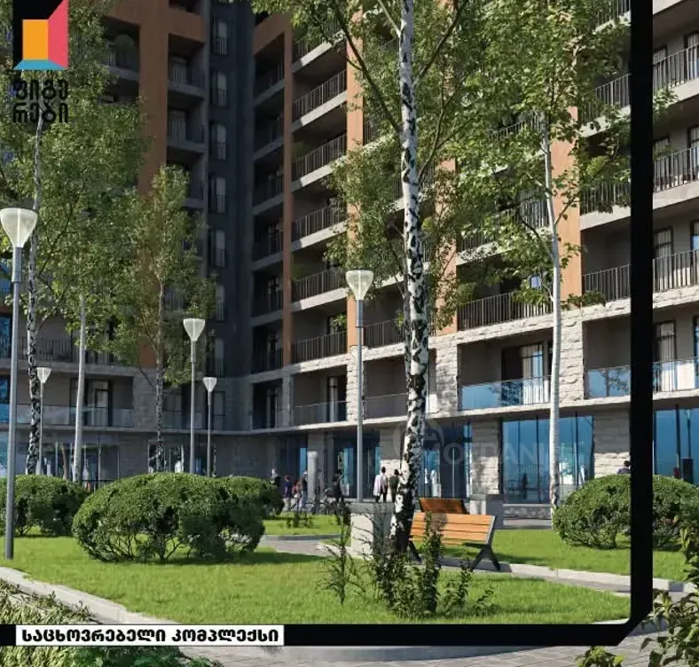 იყიდება 2 ოთახიანი ბინას 53.5მ² 13/24 სართ თბილისი - photo 14