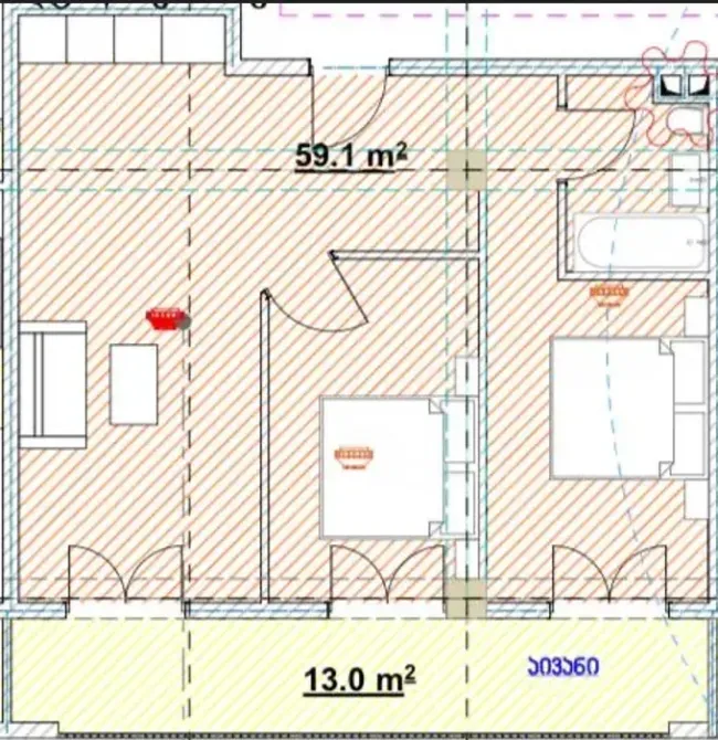 Apartments For Sale three-room 72.1м² 8/9 floor Tbilisi - photo 5