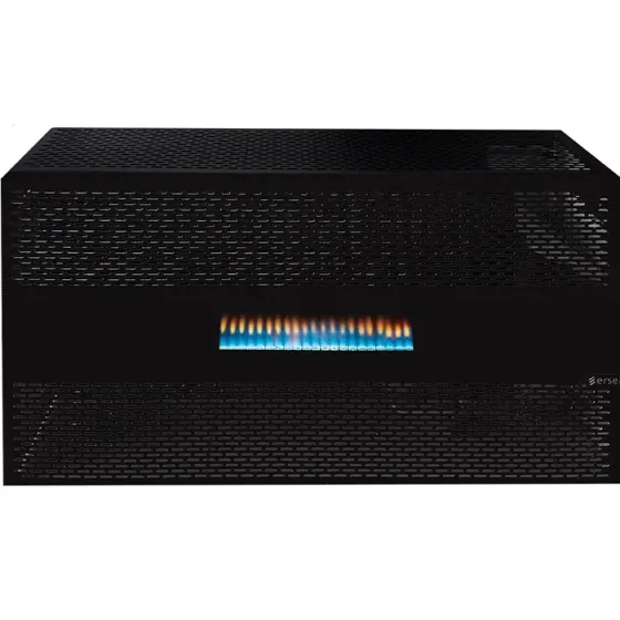 100-120 მ² გაზის გამათბობელი ბუხრის ეფექტითა და იტალიური მექანიზმით Ersel 12 Ehs12000Kcs შავი თბილისი