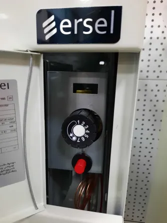 80 - 100 m² gas heater with fireplace effect and Italian mechanism Ersel 10 Ehs9000Kcb White Tbilisi