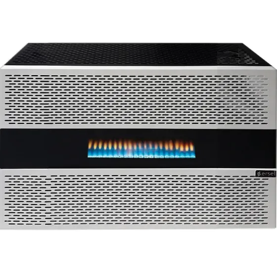 80 - 100 m² gas heater with fireplace effect and Italian mechanism Ersel 10 Ehs9000Kcb White Tbilisi