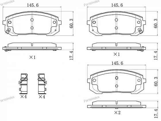 Disc Brake Pads SAT ST280059 Tbilisi