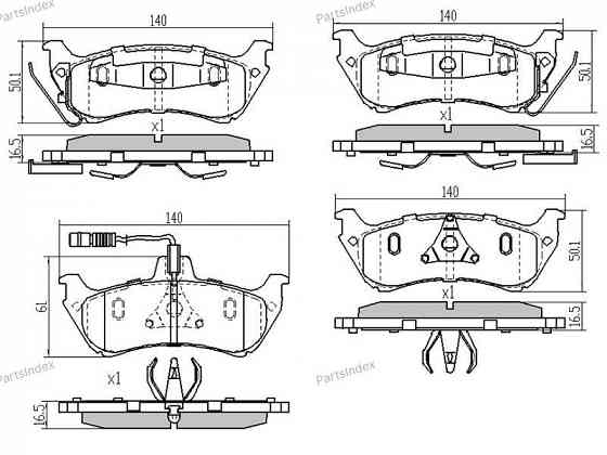 Disc Brake Pads SAT STA1634201420 Tbilisi