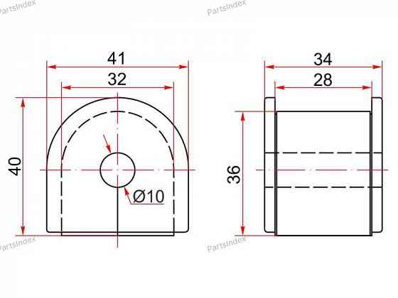 სტაბილიზატორის მილისა (სუხოის რეზინა, ვტულკა) suhois vtulka SAT ST52315S2J951 თბილისი