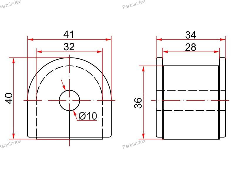 სტაბილიზატორის მილისა (სუხოის რეზინა, ვტულკა) suhois vtulka SAT ST52315S2J951 თბილისი - photo 2