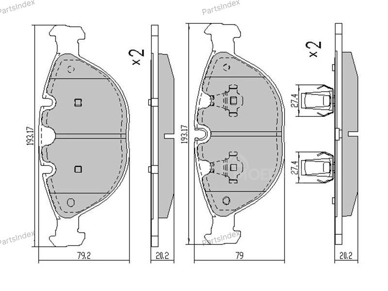 სამუხრუჭე დისკის ხუნდები  ( hundebi ) SAT ST34116761282 თბილისი - photo 1