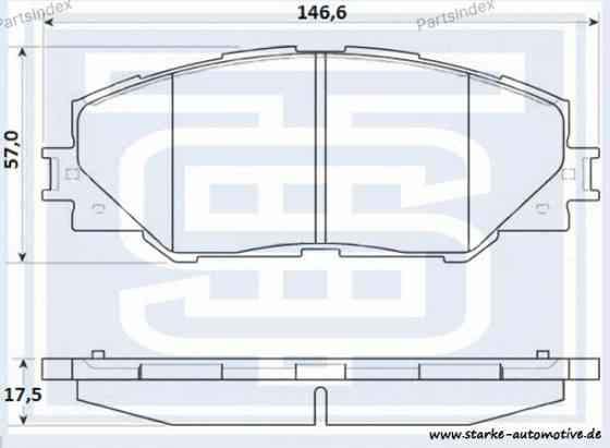 სამუხრუჭე დისკის ხუნდები  ( hundebi ) Starke 179899 თბილისი