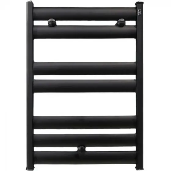 Oval bathroom radiator Angora 5/7-Shaq black Tbilisi
