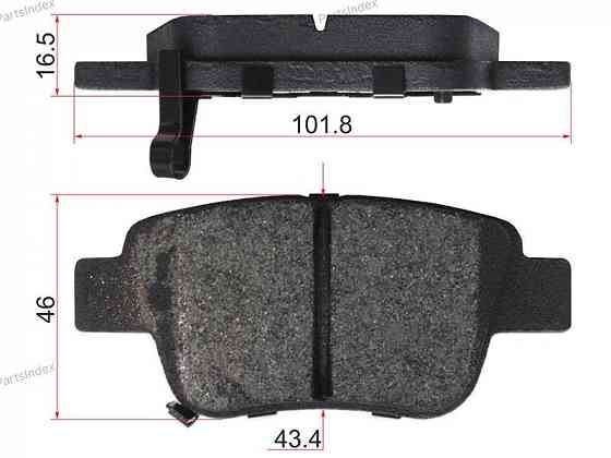 სამუხრუჭე დისკის ხუნდები  ( hundebi ) SAT ST0446605010 თბილისი