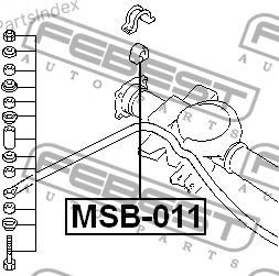 Stabilizer Bar Bushing Febest MSB011 Tbilisi - photo 2