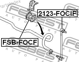 Stabilizer Bar Bushing Febest FSBFOCF Tbilisi - photo 2
