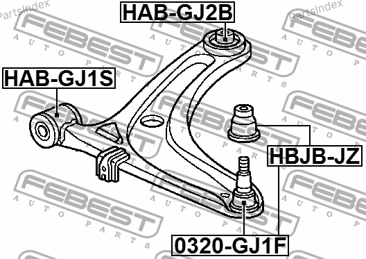 Control Arm Febest HABGJ2B Tbilisi