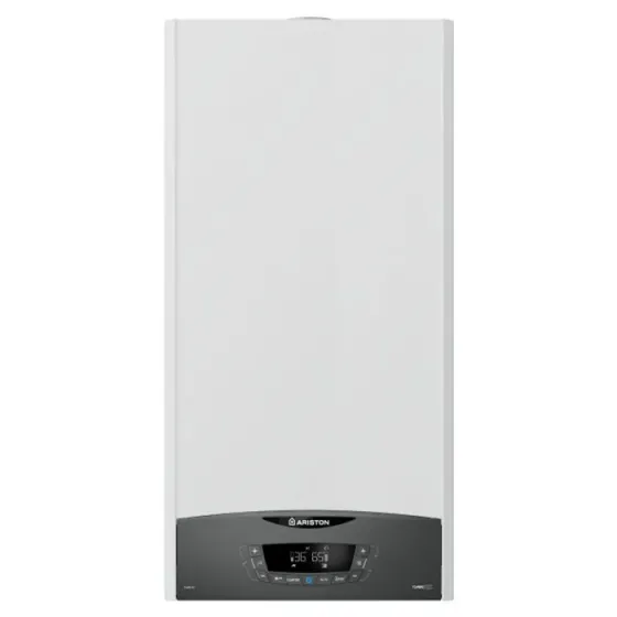 120 - 200 მ² ცენტრალური გათბობის ქვაბი მილით Clas XC 28 FF NG Ariston თბილისი