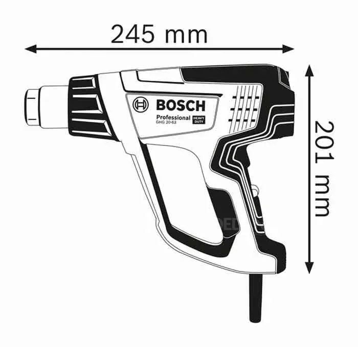 Ელექტრო ფენი Bosch GHG 20-63 (2000 W) თბილისი - photo 2