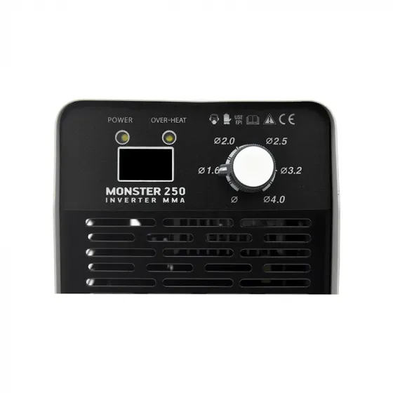 Იტალიური წარმოების შედუღების აპარატი Monster MS-250 MMA + ქეისი, ნიღაბი, ფუნჯი / ჩაქუჩი (140-260 V) თბილისი