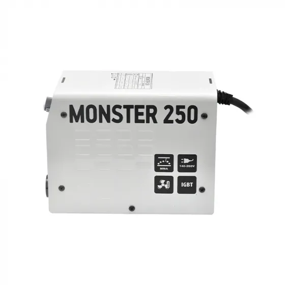 Იტალიური წარმოების შედუღების აპარატი Monster MS-250 MMA + ქეისი, ნიღაბი, ფუნჯი / ჩაქუჩი (140-260 V) თბილისი