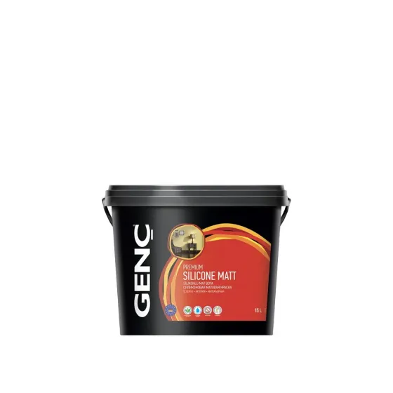 (2.5ლ) ინტერიერის საღებავი სილიკონით Genc Silicone Matt თბილისი