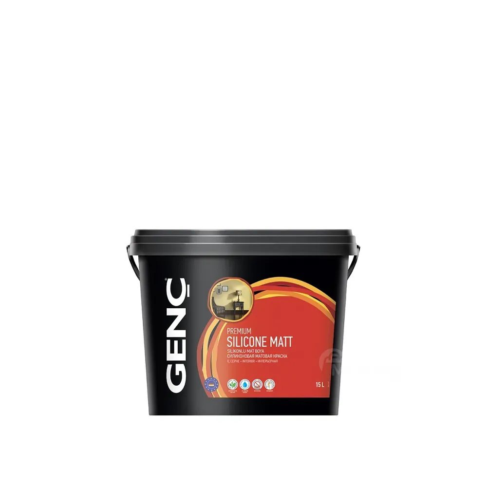 (2.5ლ) ინტერიერის საღებავი სილიკონით Genc Silicone Matt თბილისი - photo 1