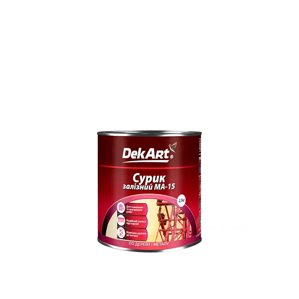 (2.6კგ) ხის და მეტალის მოწითალო ყავისფერი ზეთოვანი საღებავი DekArt თბილისი - photo 1