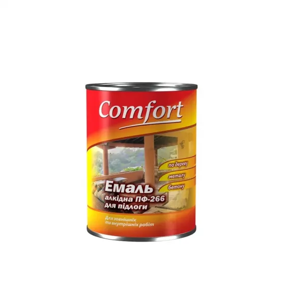(0.8kg) Red-brown floor paint Comfort ПФ-266 Tbilisi