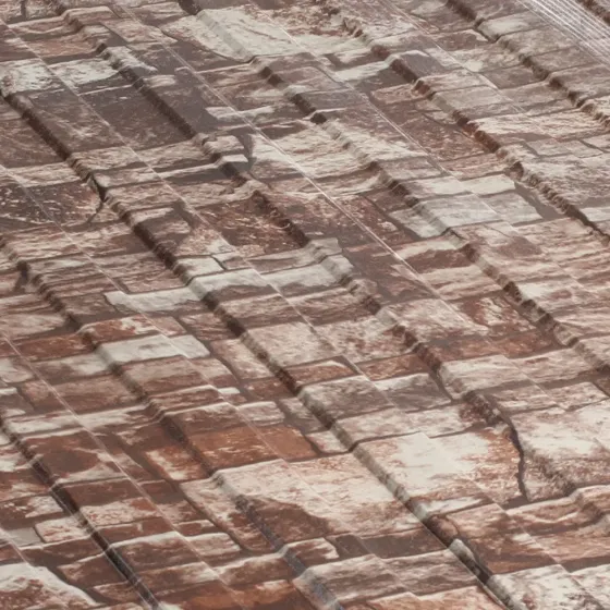 (0,5 мм-1 м²) Морщинистый 3D-камень для жестяной крыши-2 Тбилиси