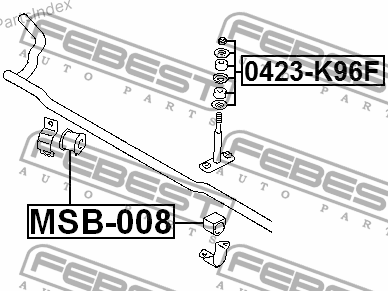 Втулка стабилизатора Febest MSB008 Тбилиси