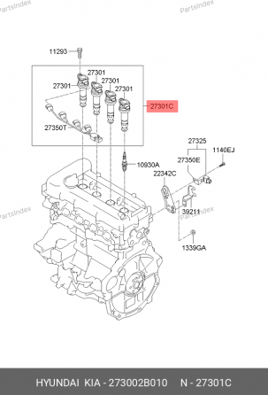 КАТУШКА И УДЛИНИТЕЛЬНЫЙ ПРОВОД Hyundai Kia 273002B010 Тбилиси