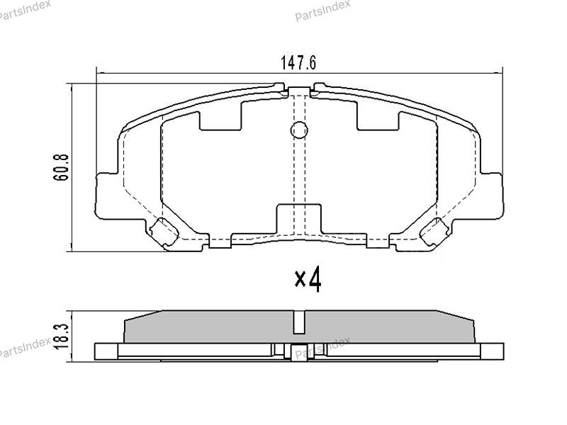 სამუხრუჭე დისკის ხუნდები  ( hundebi ) SAT ST0446528520 თბილისი - photo 1