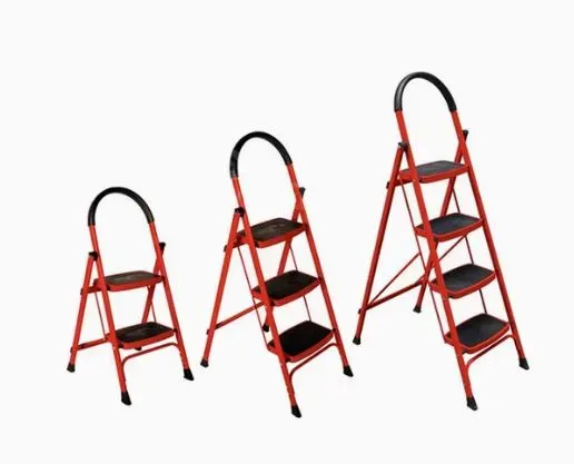 Металлическая складная лестница с широкими ступенями, 3 ступени (14423-15) Тбилиси - изображение 2