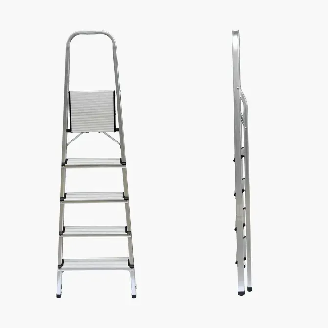 Алюминиевая складная лестница 4+1 (14423-11) Тбилиси - изображение 1