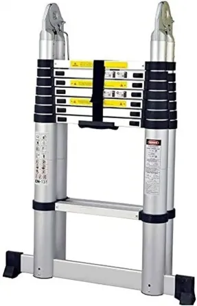 Ალუმინის ორმხრივი ტელესკოპური კიბე 1.9x1.9მ (G2-15129-3) თბილისი