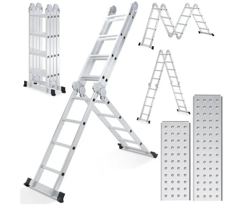 Алюминиевый лестничный трансформатор с монтажной доской 4x5 5,7 м (G2-15129-8) Тбилиси - изображение 1