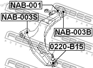 მილისა  salinbloki Febest NAB001 თბილისი