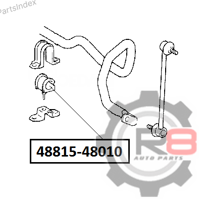 სტაბილიზატორის მილისა (სუხოის რეზინა, ვტულკა) suhois vtulka R8 R848815-48010 თბილისი - photo 1