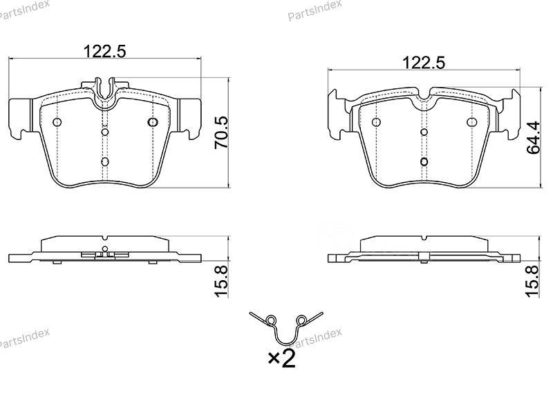 სამუხრუჭე დისკის ხუნდები  ( hundebi ) SAT ST280003 თბილისი - photo 1