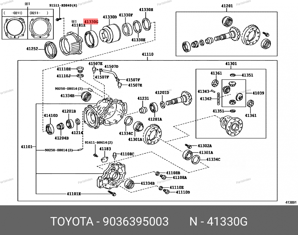 Подшипник редуктора моста Toyota 9036395003 Тбилиси - изображение 1