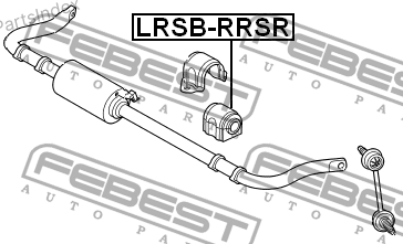 სტაბილიზატორის მილისა (სუხოის რეზინა, ვტულკა) suhois vtulka Febest LRSBRRSR თბილისი
