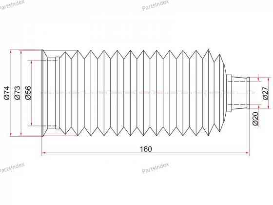 საჭის ლილვის მტვერდამცავი (რულავოი პილნიკი) rulevoireikis pilniki SAT ST45535-60010 თბილისი