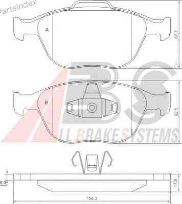 Disc Brake Pads A.B.S. 37349 Tbilisi