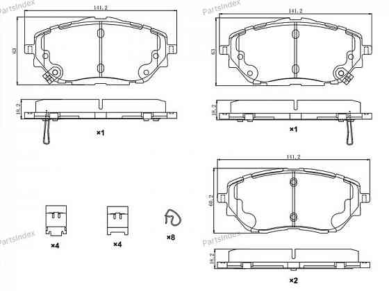 Disc Brake Pads SAT ST04465F4020 Tbilisi