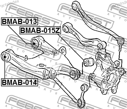 Сайлентблок - втулка амортизатора подвески Febest BMAB013 Тбилиси