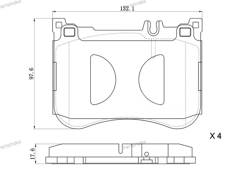 სამუხრუჭე დისკის ხუნდები  ( hundebi ) SAT ST280009 თბილისი - photo 1