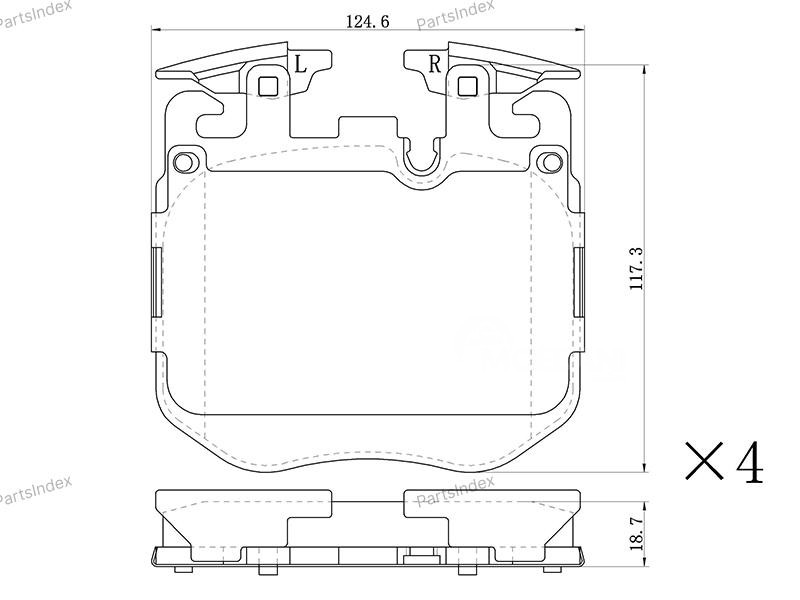 სამუხრუჭე დისკის ხუნდები  ( hundebi ) SAT ST280010 თბილისი - photo 1
