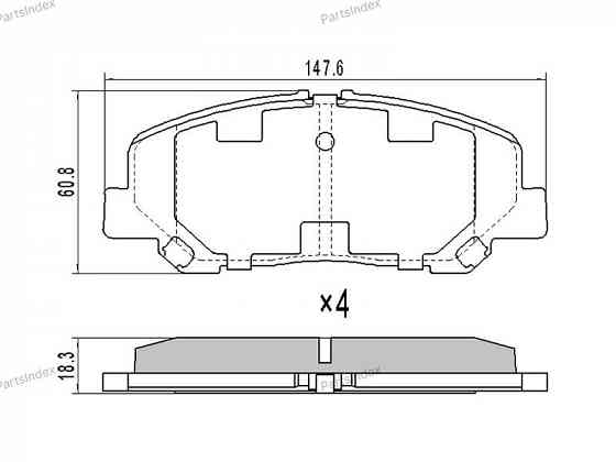 Disc Brake Pads SAT ST0446528520 Tbilisi