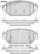 Disc Brake Pads Double force DFP2009 Tbilisi